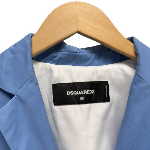 Dsquared2 Single-Breasted Blue Cotton Blazer Men’s Size 50‎ - Picture 3 of 9